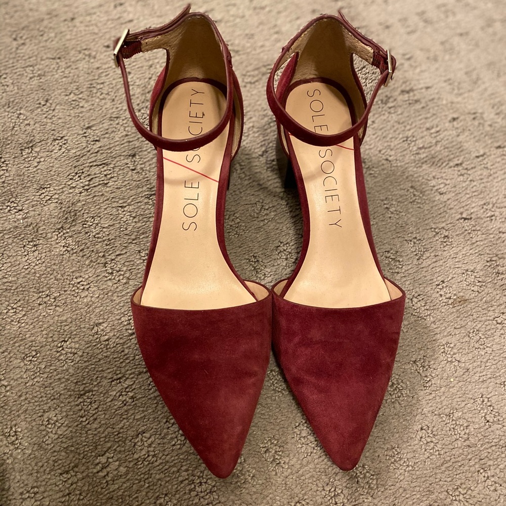 Sole society block heel